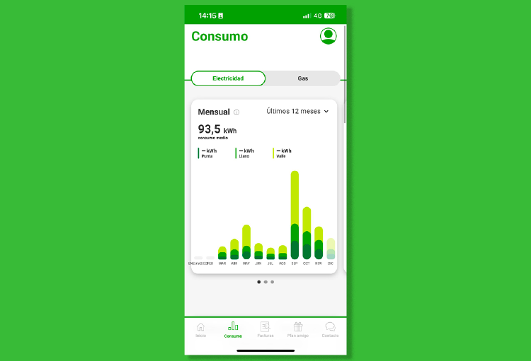 Consumo App Yoigo LUZ y GAS Consumo App Yoigo LUZ y GAS